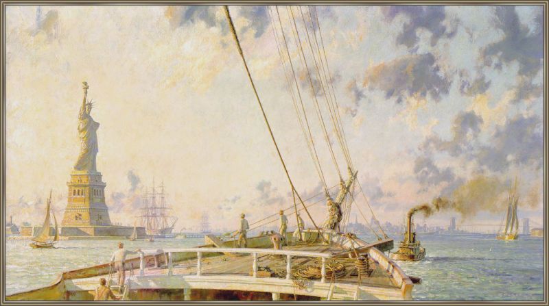 John Stobart Statue of Liberty in New York Harbor  