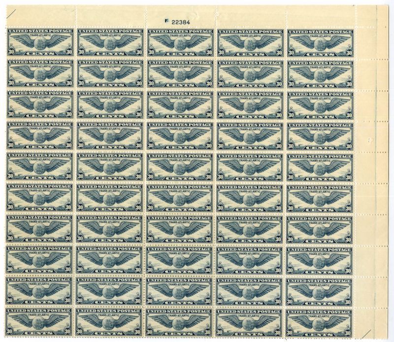 US Stamps # C24 VF OG NH Intact Sheet Of 50  