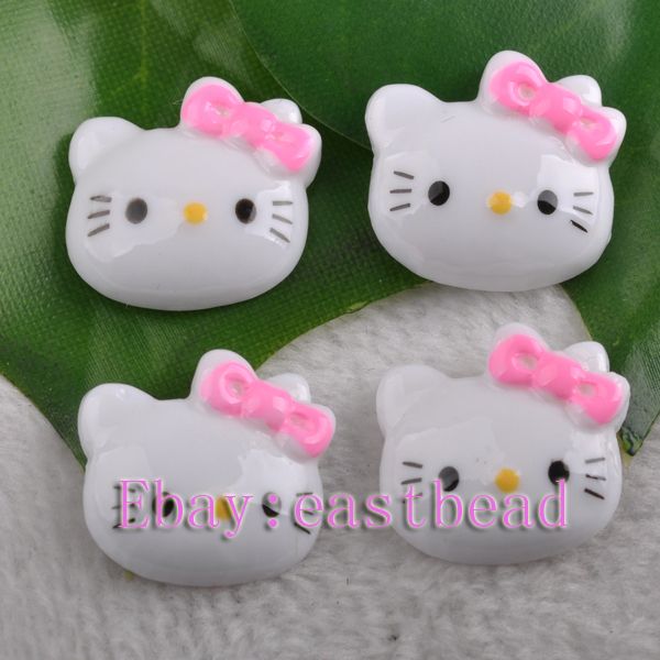 FREE SHIP 200pcs Resin Kitty Flatback Cabochons EF6707  