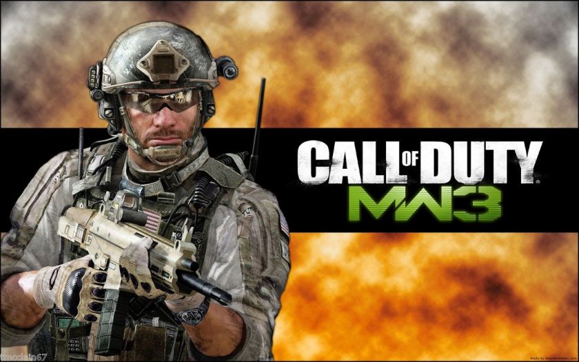 Call of Duty MW3 edible cake image   1/4 sheet  