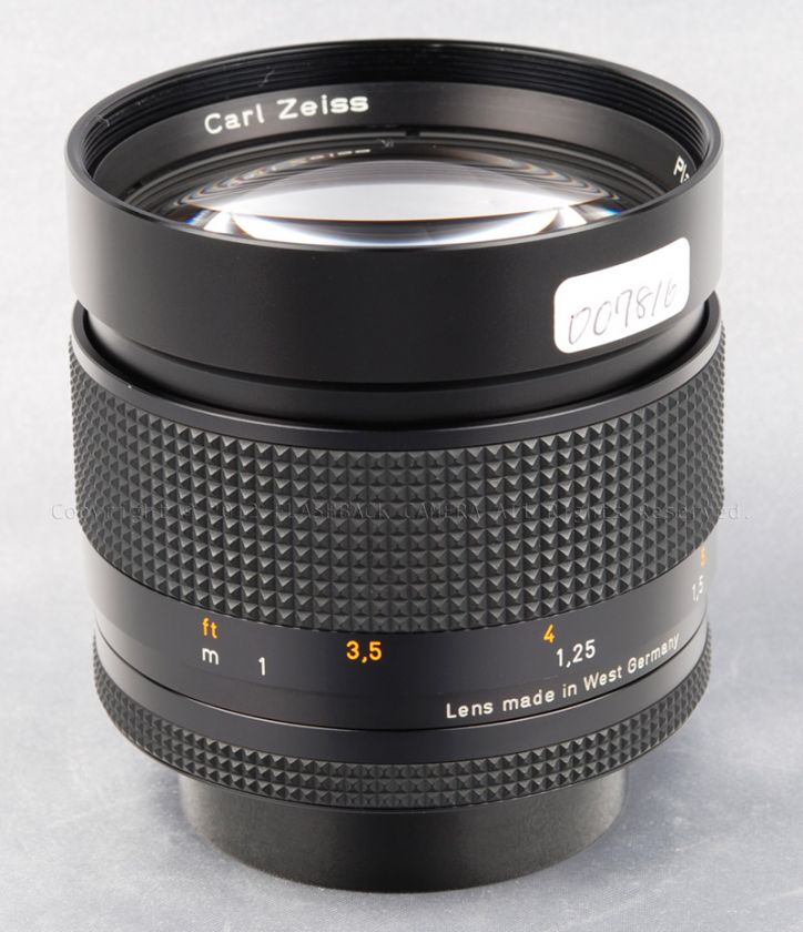   Zeiss Planar T* 85mm f/1.4 AEG 85 F1.4 85/1.4 YC Y/C #007816  