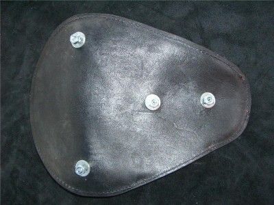 Bettie Page Leather Motorcycle Seat Sportster HD Bobber  