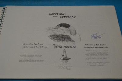 WATERFOWL CONCEPTS PATTERN duck decoy book By Keith Mueller  