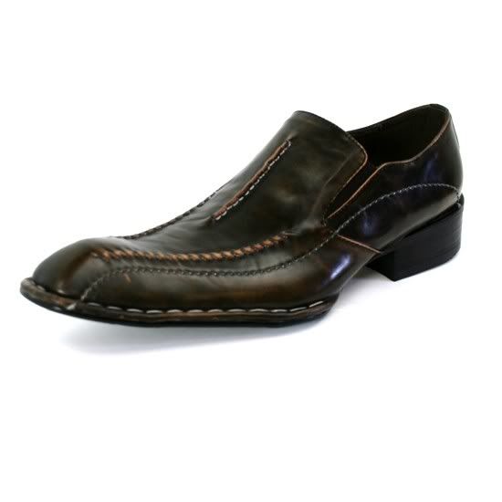 ZOTA UNIQUE BLACK BROWN DESIGN MEN’S DRESS FASHION SHOE G803 30 