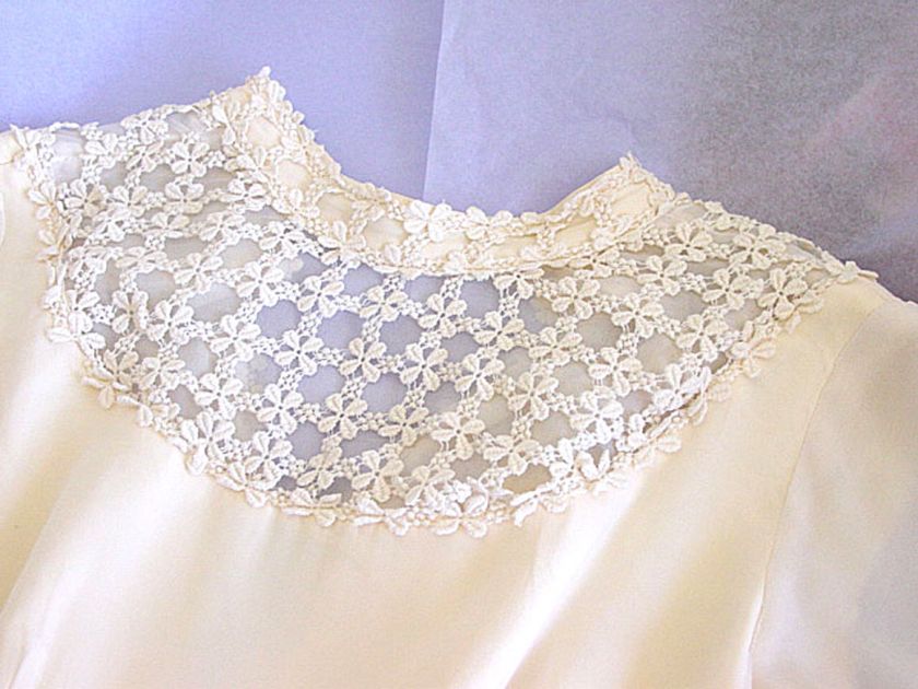   40s Simple **HERITAGE** Wedding Dress **JULIET** CHANTILLY** Lace Cap