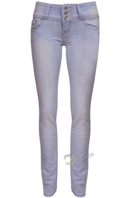 NEW WOMENS DENIM SKINNY FIT JEANS SIZE 8,10,12,14,16  