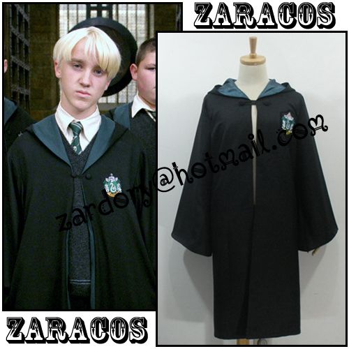 Harry Potter Uniform Cosplay Costume Slytherin Cloak  