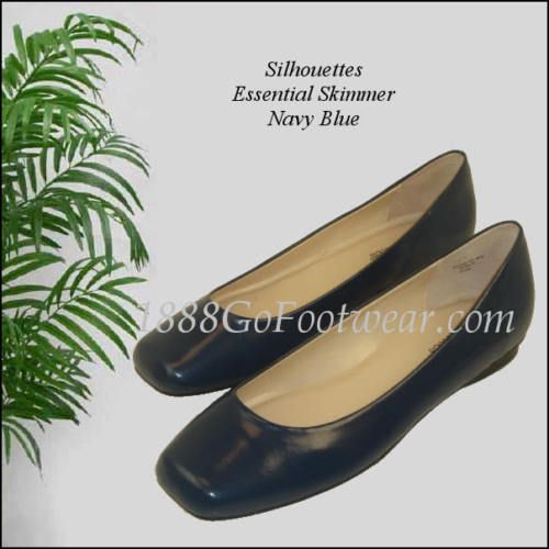 Silhouettes Essential Skimmer in Navy Blue NEW 9.5xw  