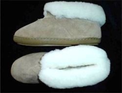 Australian Shearling Sheepskin Cabin Slippers Mens 12  