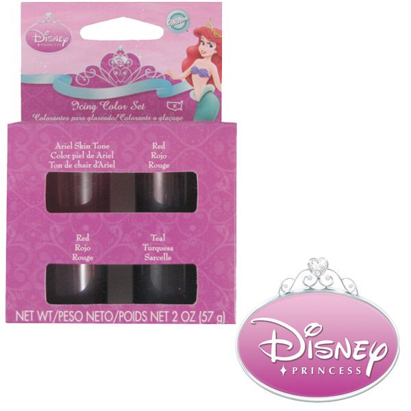 Wilton Disney PRINCESS ARIEL ICING COLOR SET Cake Party  