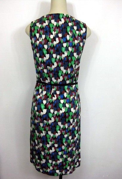 Diane Von Furstenberg DVF shadow hearts dress  