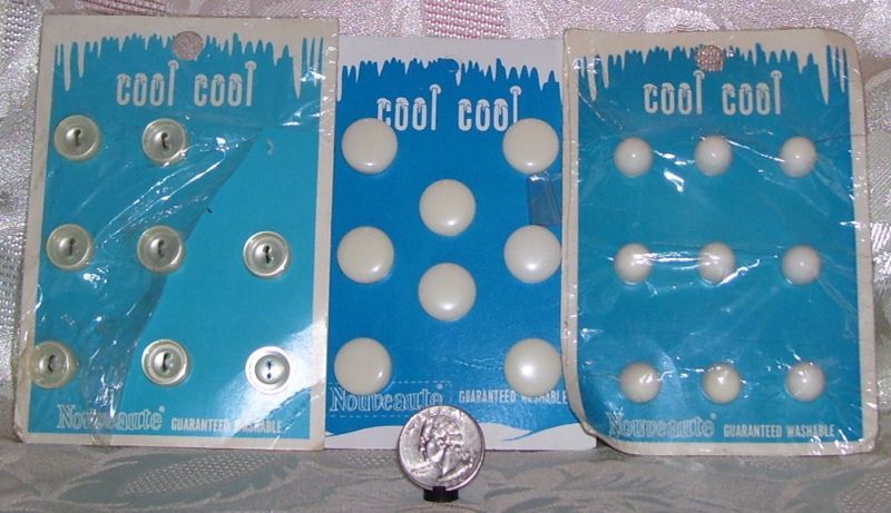 VINTAGE MOC BUTTONS ASSORTED LOT COOL COOL NAUVEAUTE  