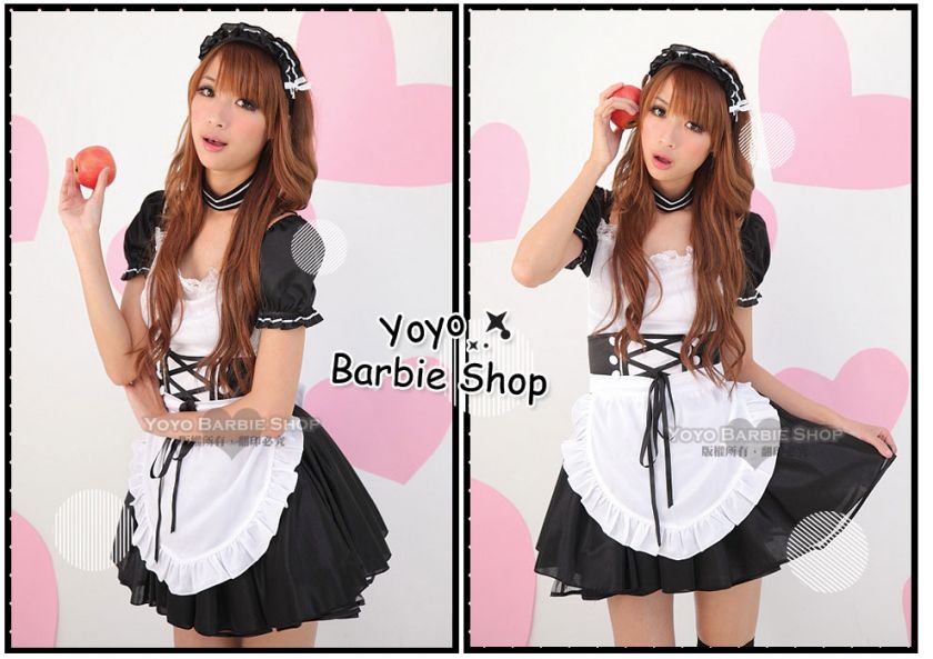   PARTY JAPANESE SEXY MAID COSPLAY COSTUME SEXY HOUSEKEEPER  