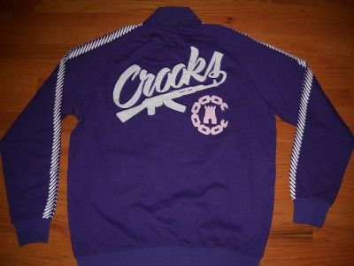 Crooks & Castles AK Track Jacket Purple/White 3XL  