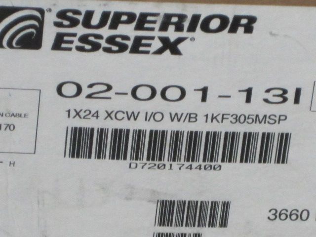 1000FT SUPERIOR ESSEX 02 001 13 I/O CROSS CONNECT WIRE  