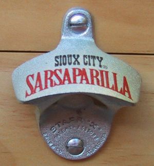 SIOUX CITY SARSAPARILLA Wall Mount STARR Bottle Opener  