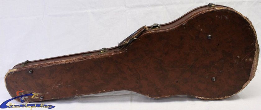 vintage les paul brown hard shell case bottom view