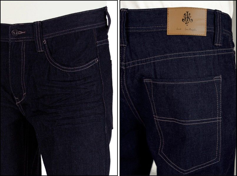 Dark Blue Skinny Jean Detail images