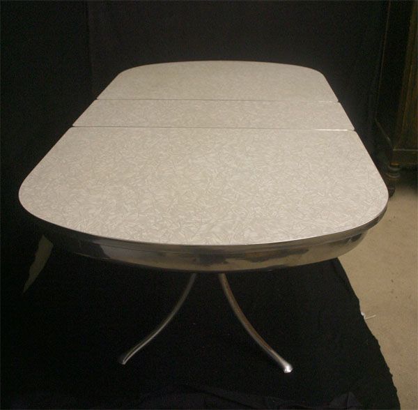   1950s Dinette Metal Oval Rectangular Shaped Diner Dining Room Set