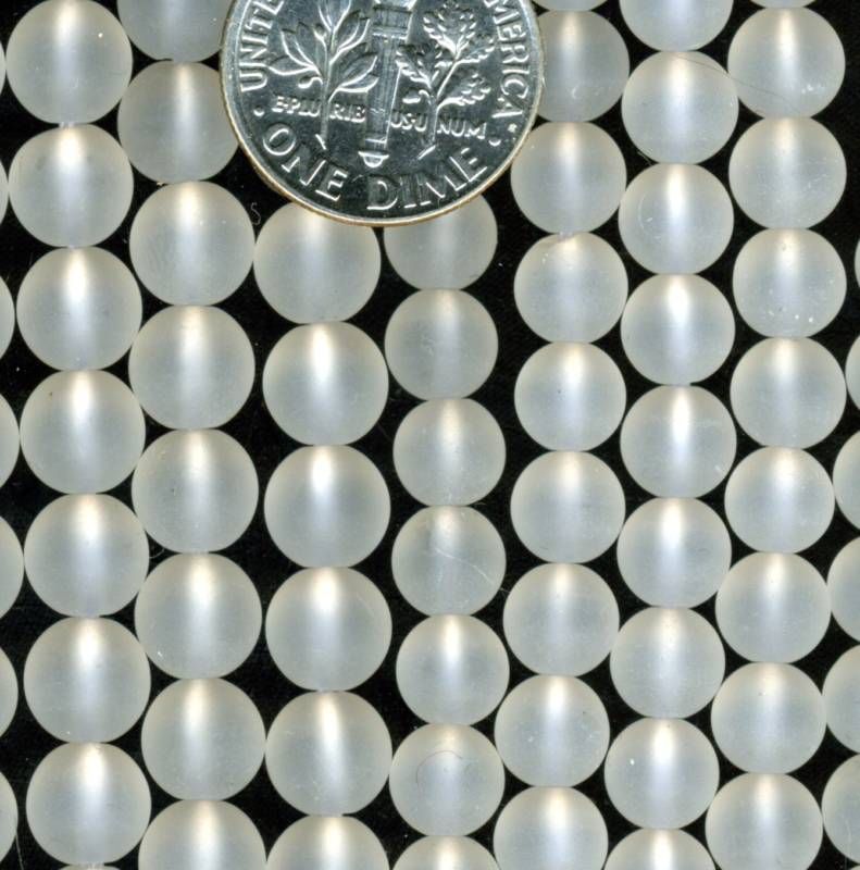 FROSTED ROCK CRYSTAL 6 7mm Rounds 16 Matte Finish  