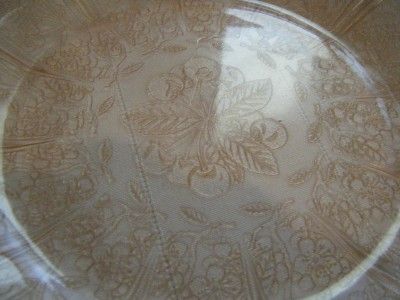 Vintage Pink Jeannette Depression Glass~Cherry Blossom~Dinner Plates 