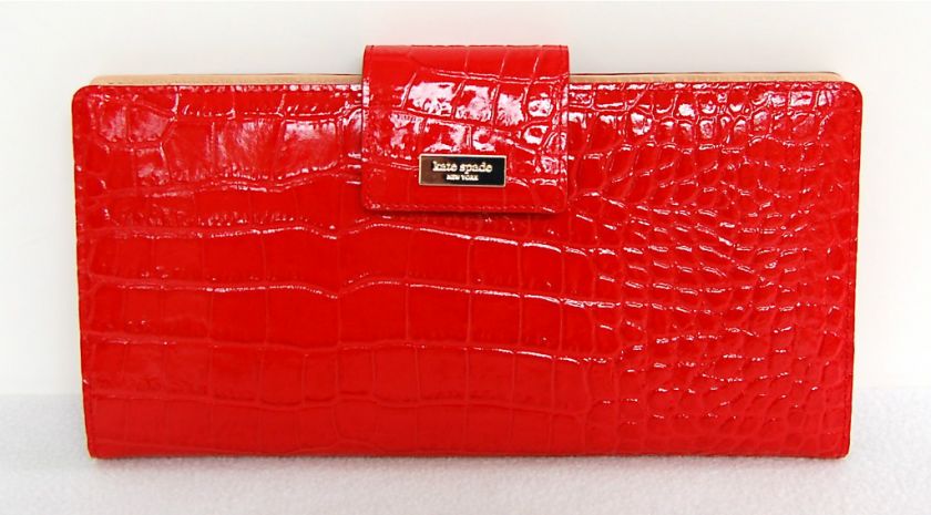   Kate Spade Knightsbridge Patent Leather Travel Wallet Coin Purse $245
