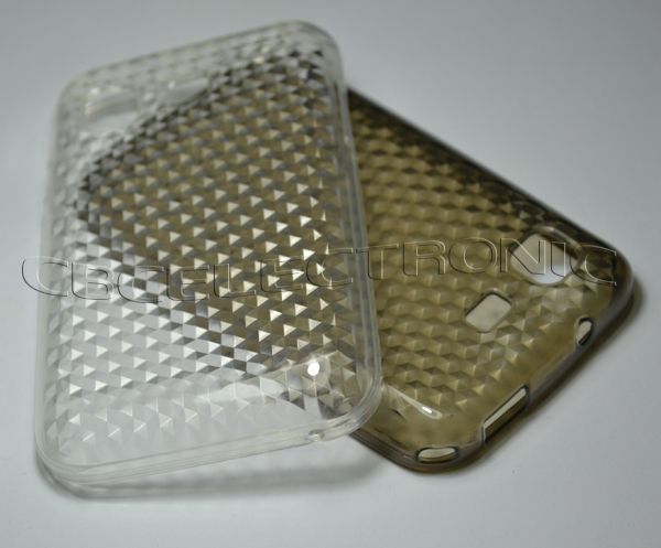 2x New TPU Gel skin case back cover for Samsung Galaxy pro B7510 