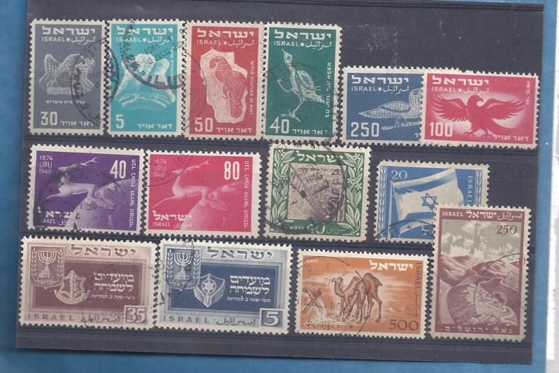 ISRAEL STAMPS 1949 1951 FIRST SETS  