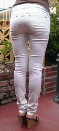 Free People WHITE Super Skinny 5 Pocket Jeans Pants  