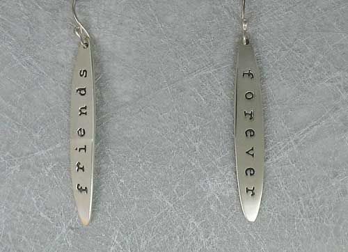 925 FAR FETCHED friends forever TALK TALK EARRINGS  