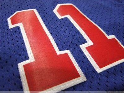 Isiah Thomas #11 Hardwood Classics NBA Detroit Pistons Blue Away 