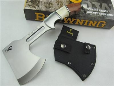 BROWNING BUCKMARK LASER CUT 11 AXE * BONE & COCOBOLO WOOD HANDLE 