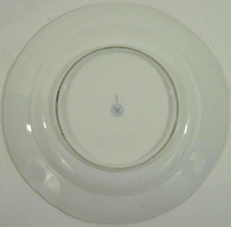 Antique Handpainted Porcelain Plate KPM Germany 19th C  