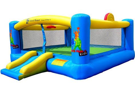 ISLAND HOPPER HOOPS N HOPS 5 PERSON BOUNCE HOUSE NEW  