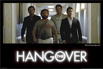 MOVIE POSTER ~ THE HANGOVER WHO LET DOGS OUT  