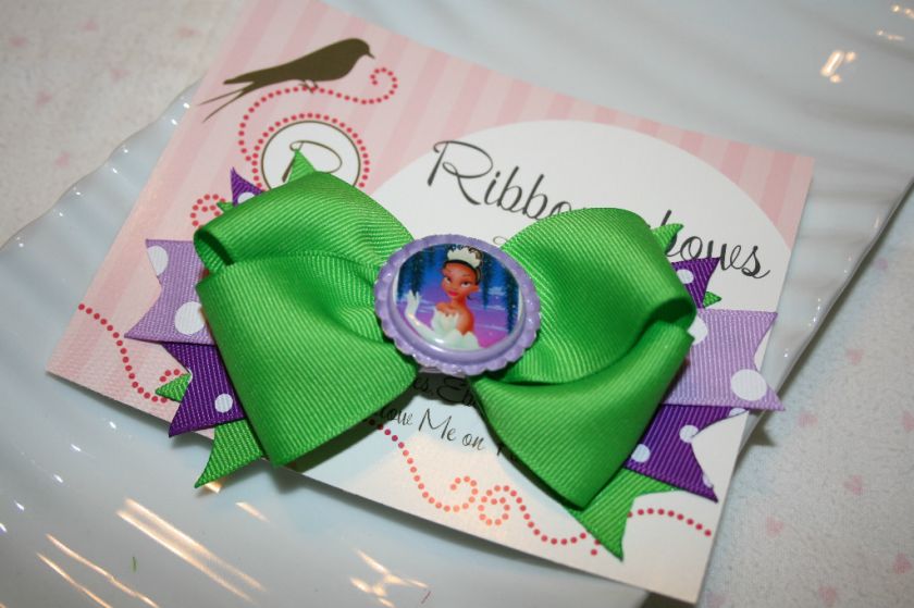 Disney Tiana Princess and the Frog Hair Bow and Headband Clip  