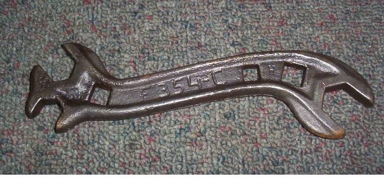 GREAT antique wrench that is marked F 354 C H. The wrench 