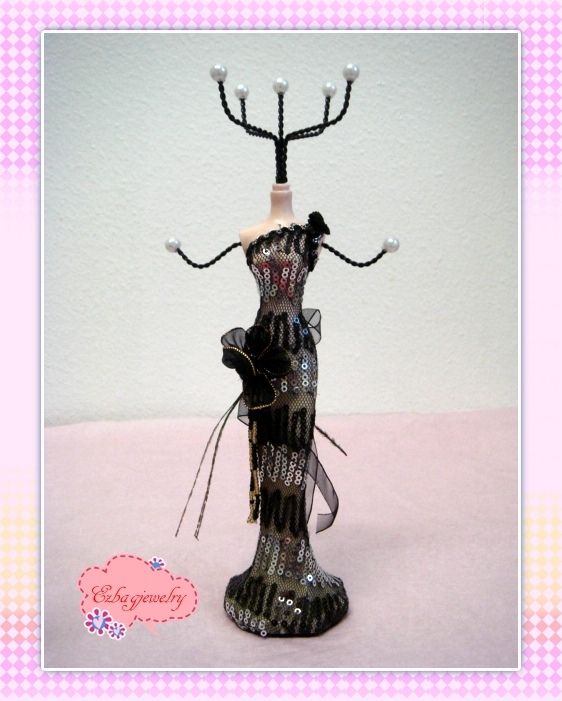   Evening Gown Mannequin Doll Necklace Jewelry Display Holder  