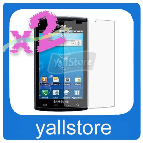 2X LCD Clear Screen Protector For Samsung Captivate i897  