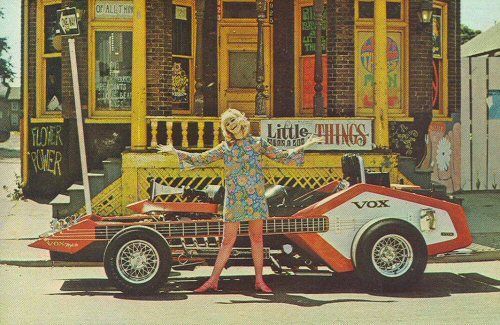 George Barris Voxmobile Show Rod Postcard  