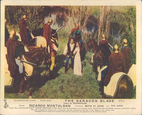 SARACEN BLADE RICARDO MONTALBAN CAROLYN JONES IN WOODS  