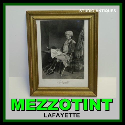   chappel mezzotint of lafayette published by johnson fry company we