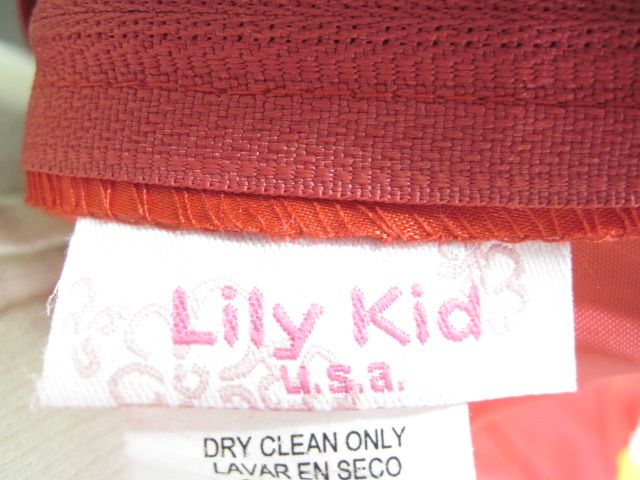 LILY DRESS Red Satin Sleeveless Dress Shawl Sz Girls 14  