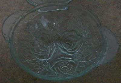 Kig Malaysia Raised Rose Covered Candy Serving Dish  