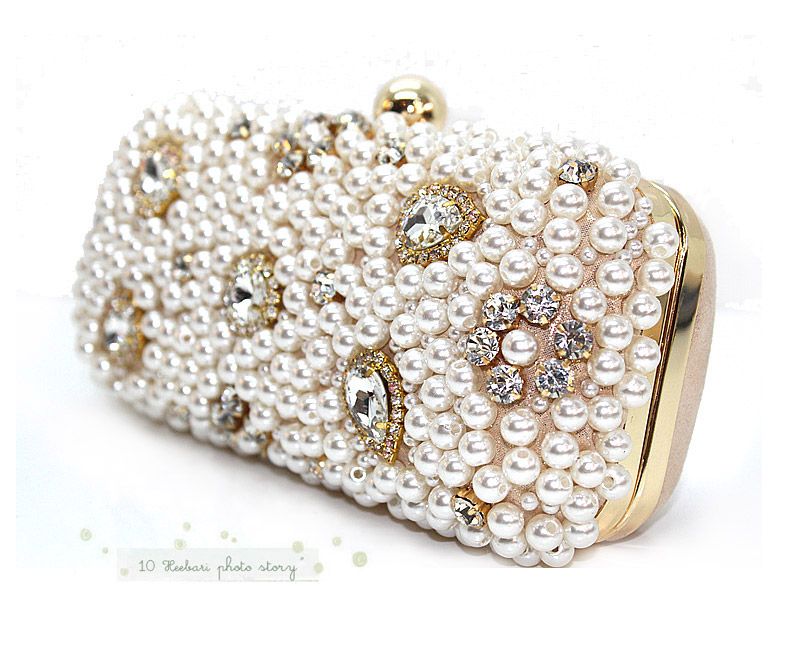   Imitation Pearl Clutch/Evening Bag Handbag Party Bags Evening  