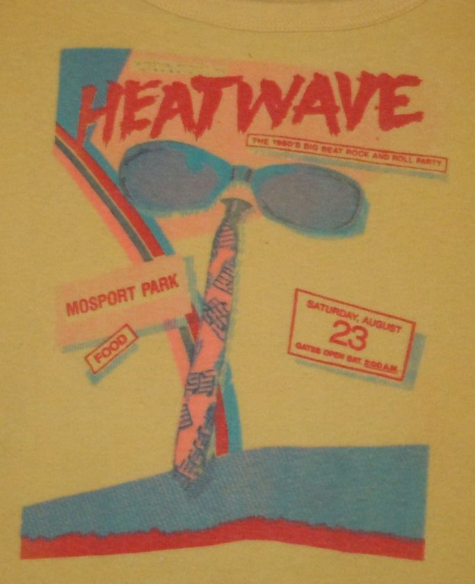   HEATWAVE PUNK NEW WAVE CONCERT FESTIVAL TALKING HEADS B52s T SHIRT