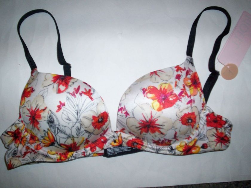 Victorias Secret Biofit Push up Floral Womens Bra NWT NEW 34A $52 