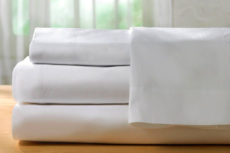 NEW TWIN 66x104 T200 Flat Bedsheets White Wholesale 2DZ  