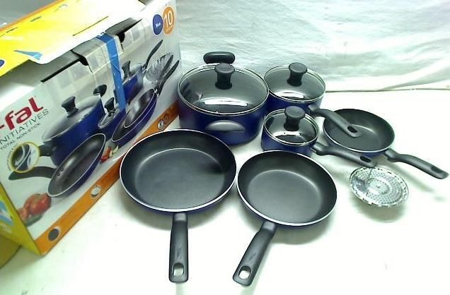 Fal Corporation 10 Piece Non Stick Cookware Sets Blueberry  