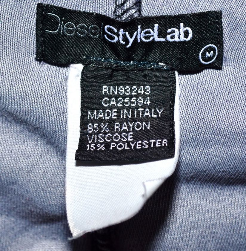 DIESEL Style Lab Terry cloth HOODIE Hooded Sweatshirt Gray Ladies 
